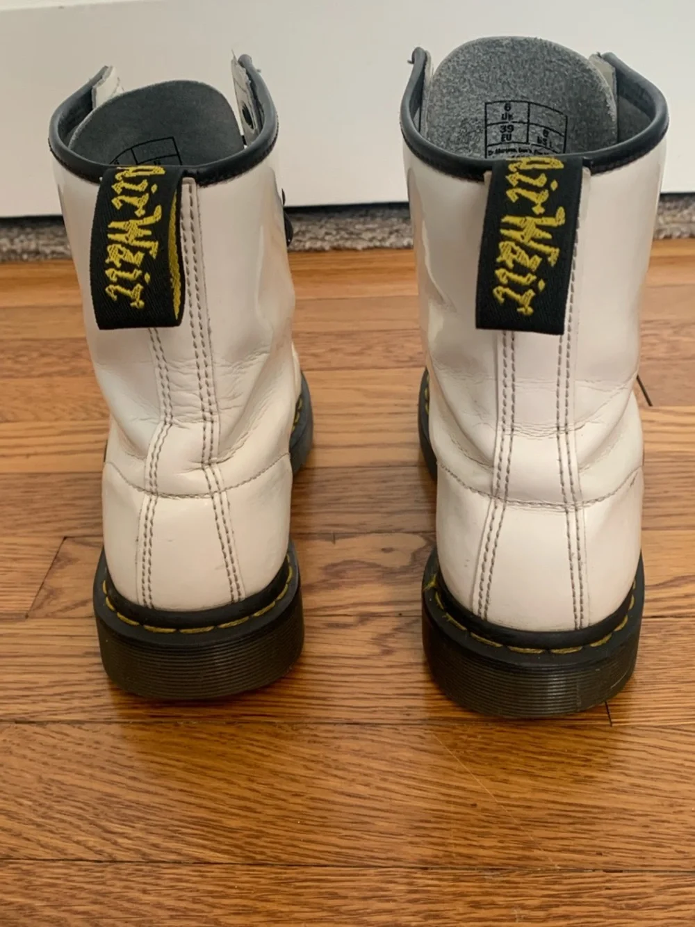 Dr Martens 1460 White Combat Boots Women’s size 8 - Picture 5 of 10